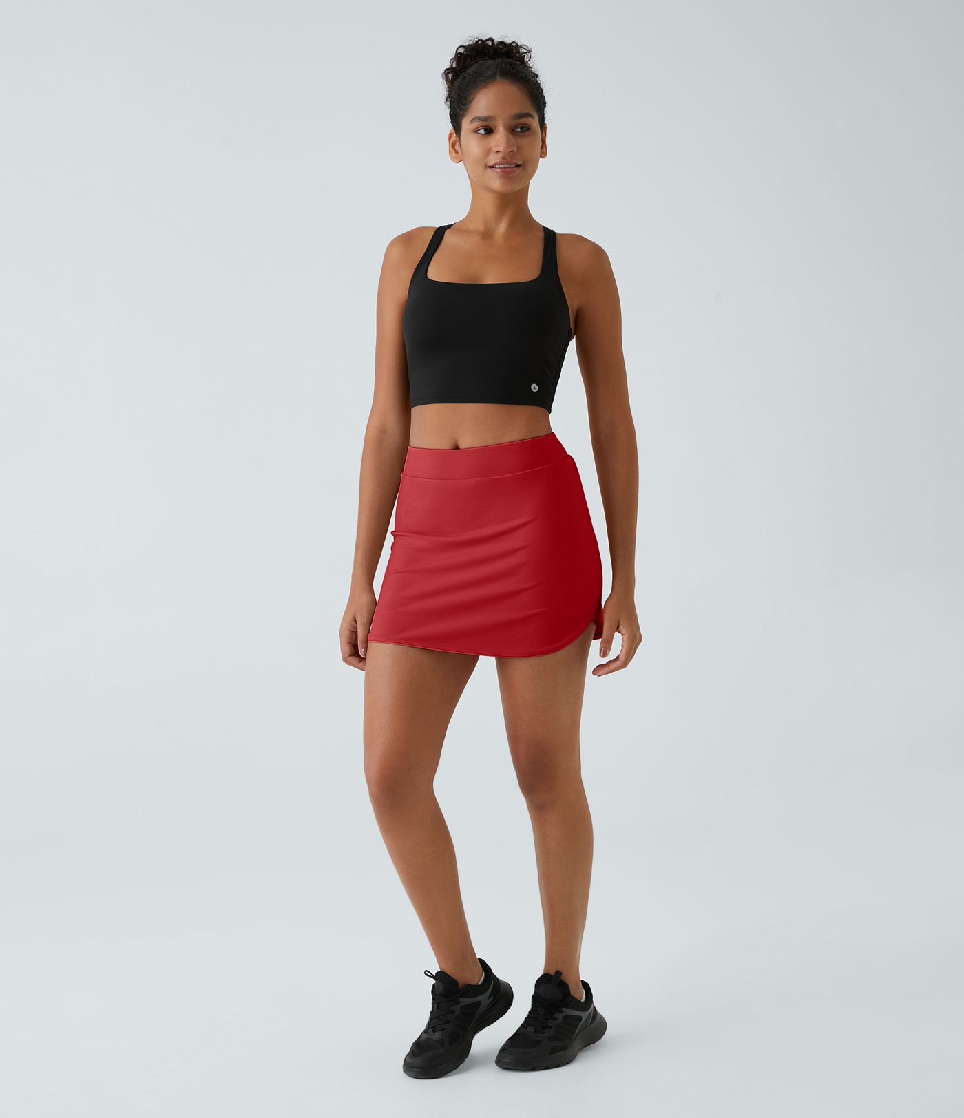 Everyday High Waisted Side Pocket 2-in-1 Micro Mini Golf Skirt-Clarity