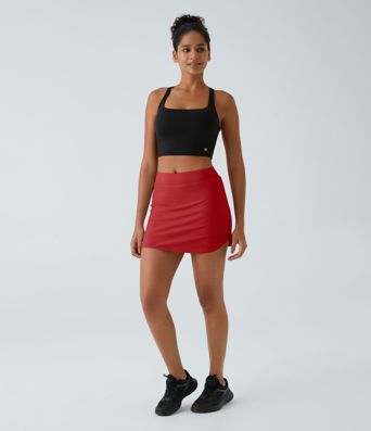 Everyday High Waisted Side Pocket 2-in-1 Micro Mini Golf Skirt-Clarity