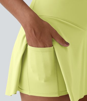 Jupe de tennis mini 2-en-1 Everyday Softlyzero™ Airy avec croisement, poche latérale et toucher frais-Lucide-UPF50+