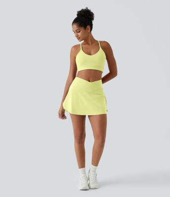Jupe de tennis mini 2-en-1 Everyday Softlyzero™ Airy avec croisement, poche latérale et toucher frais-Lucide-UPF50+