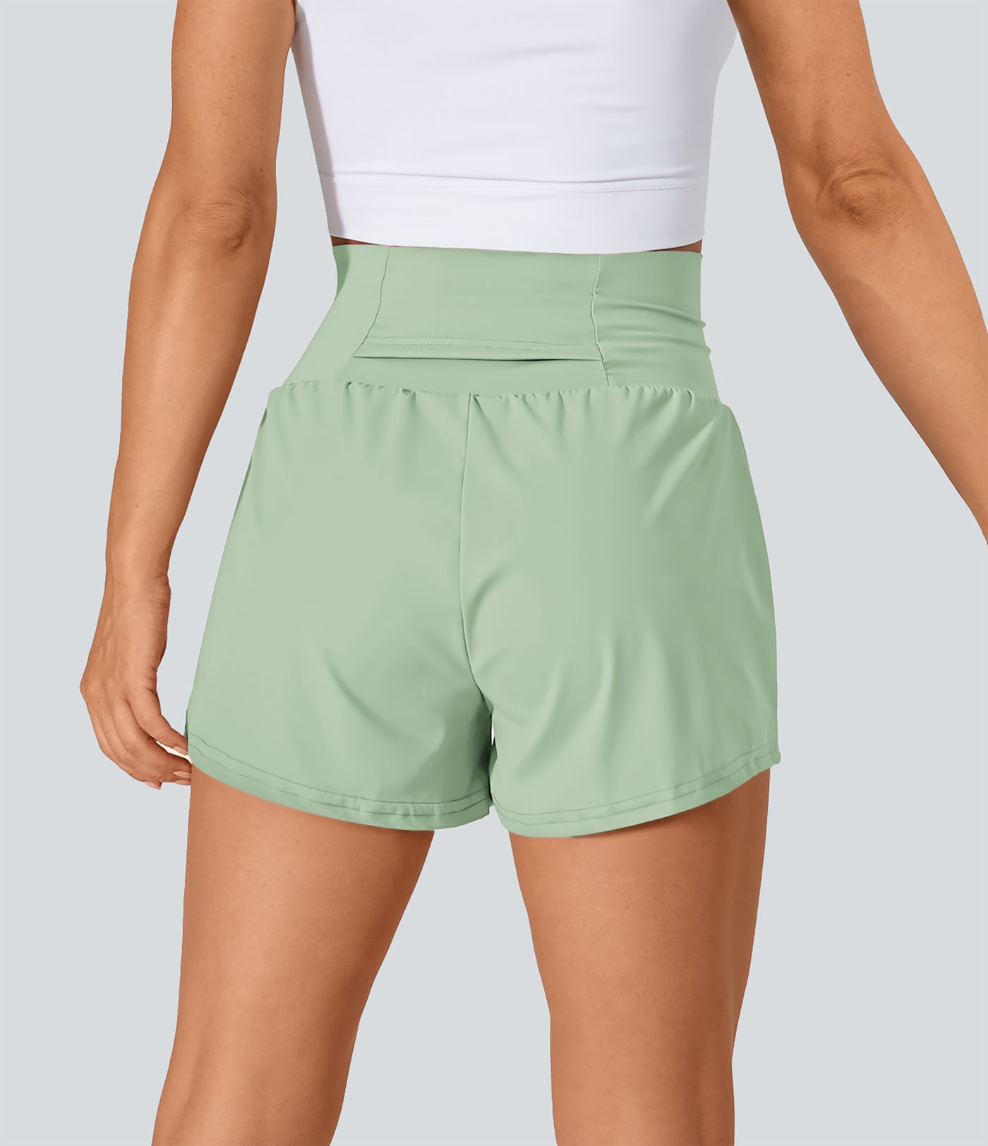 SoftlyZero™ Airy Super High Waisted Cool Touch Women Gym Running Yoga Shorts with Pockets