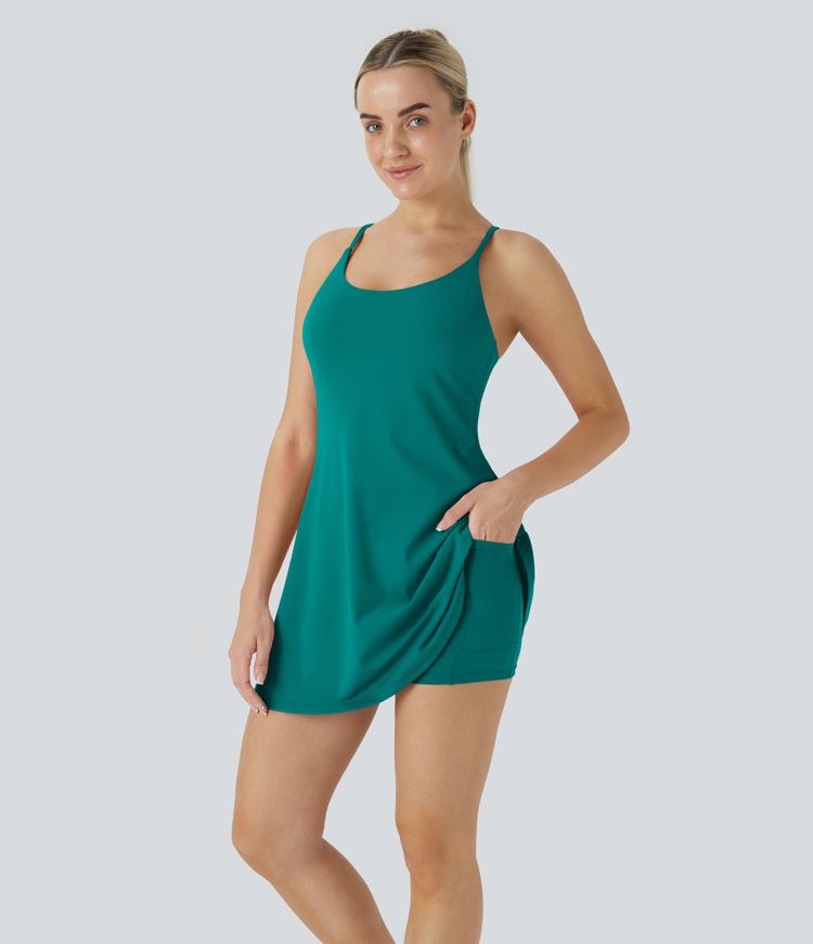 SoftlyZero™ Plush Backless Active Dress