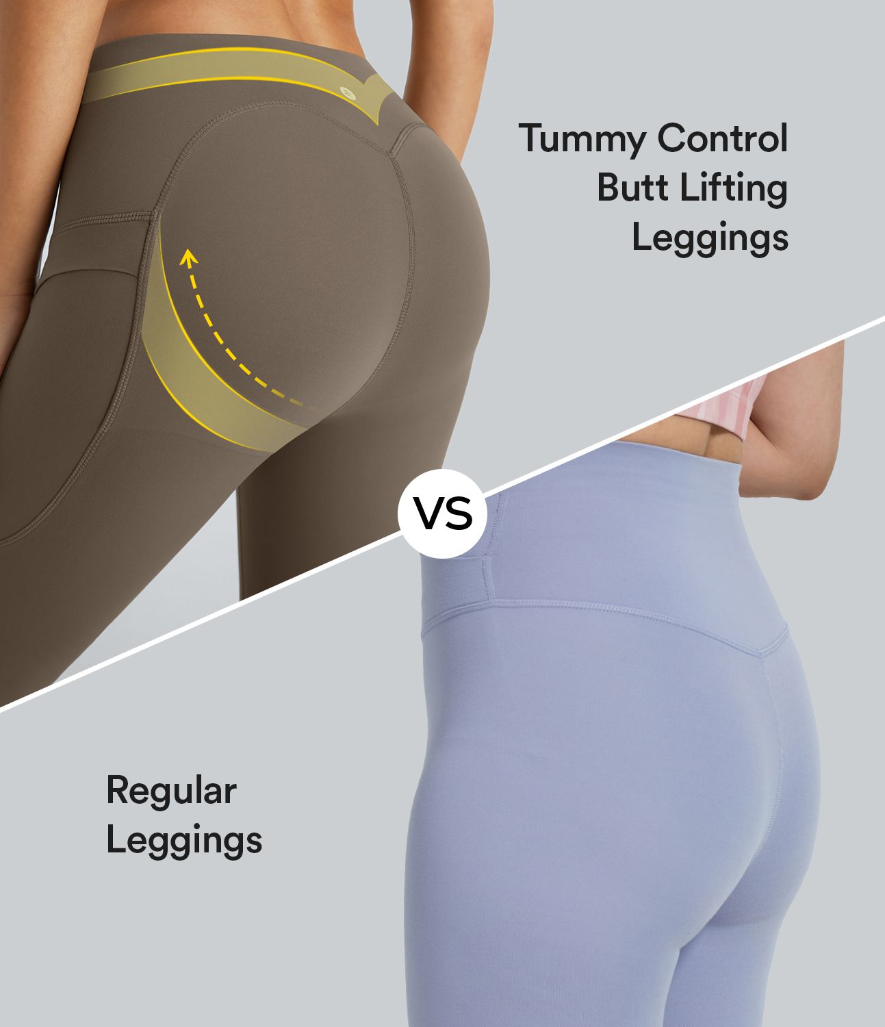 Halara UltraSculpt™ SoCinched leggings de yoga taille haute avec poches, qui rehaussent les fessiers et sculptent le ventre