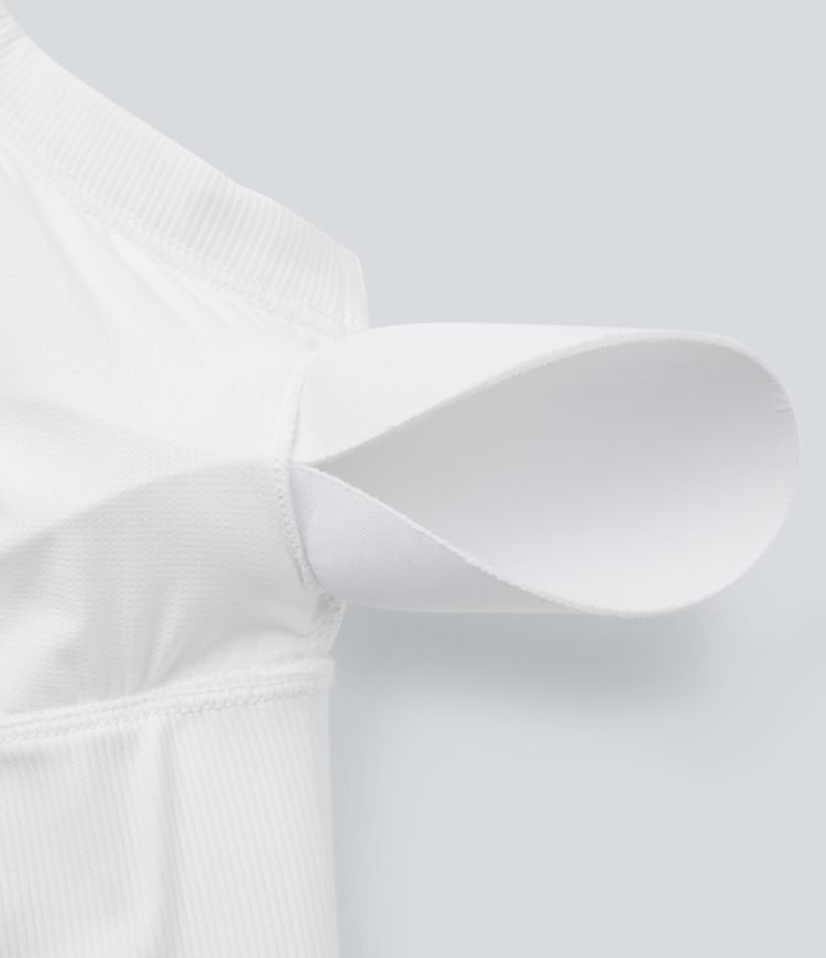 Débardeur de yoga court Flow Patitoff™ anti-poils d'animaux à dos nu et bretelles ajustables