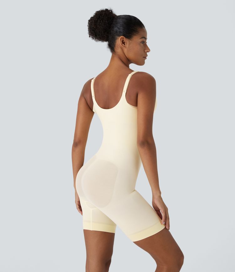 Seamless Flow Adjustable Strap Tummy Control Butt Lifting Lounge Sculpting Shapewear Bodysuit