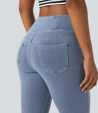 Halara Flex™ Jegging Travail Taille Haute Croisé Poches Multiples Tricot Extensible