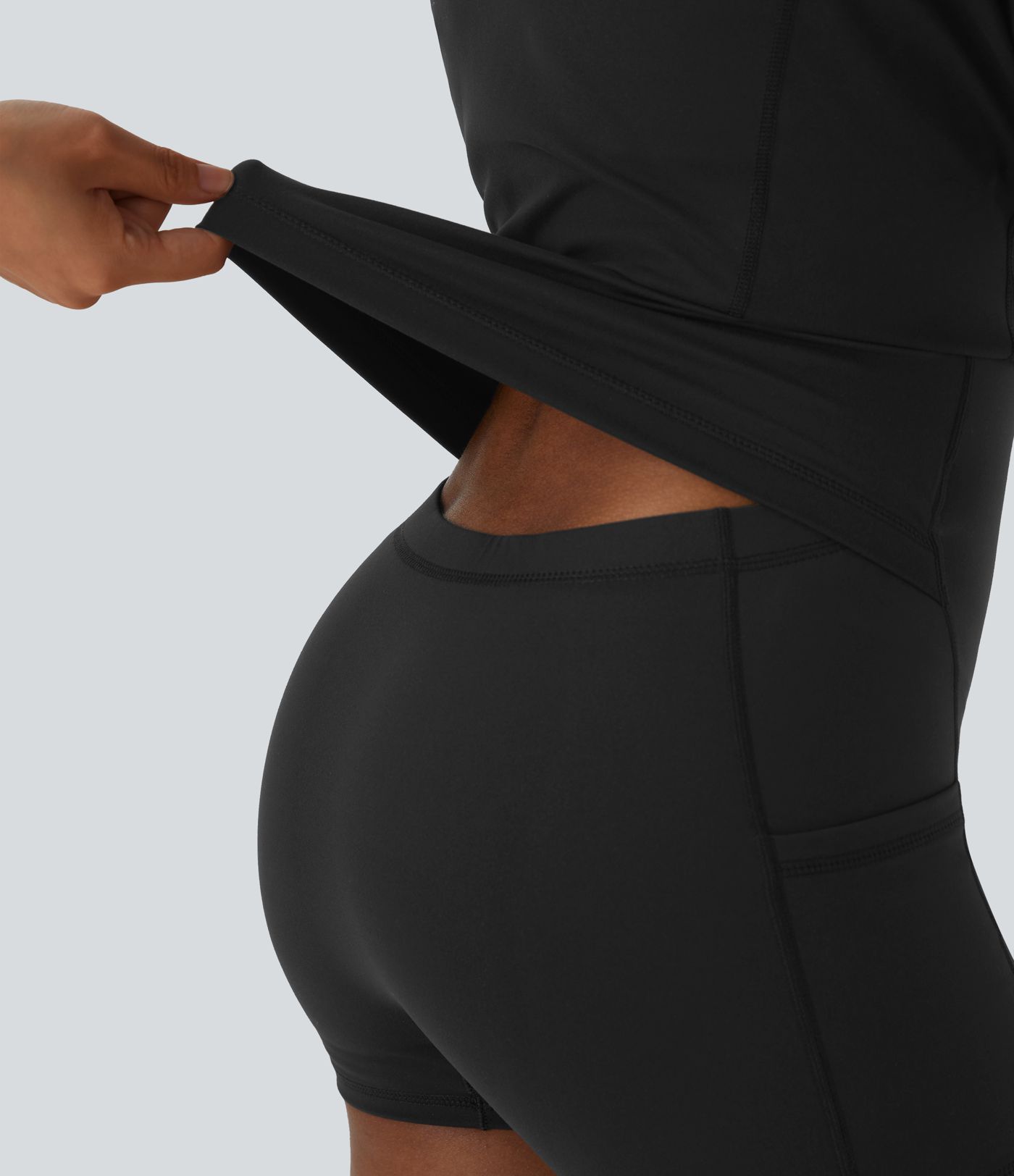 Softlyzero™ Plush Crisscross Backless 2-in-1 Pocket Mini Slip Active Dress - Easy Peasy Edition