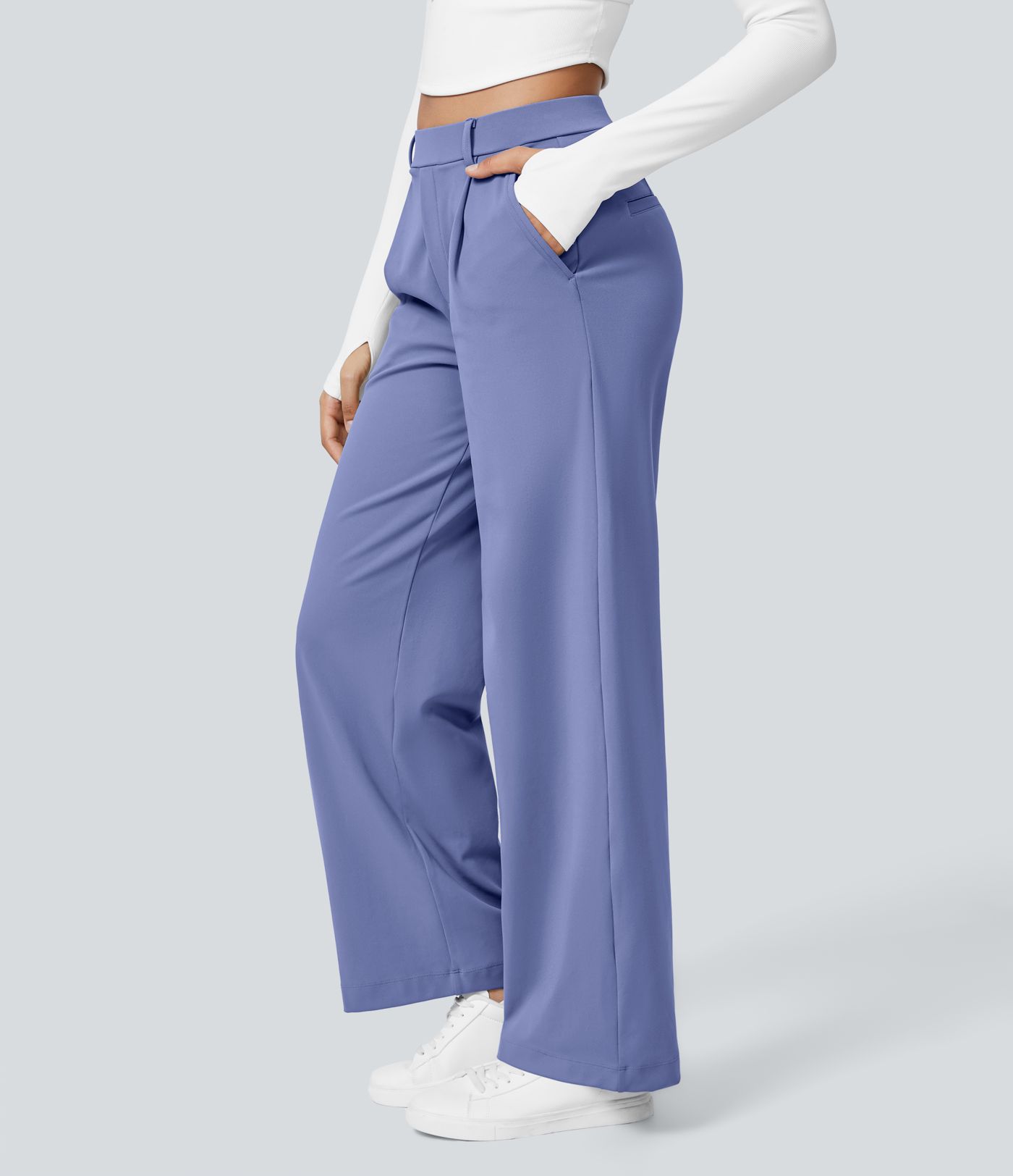 Halara Flex™ DayStretch High Waisted Pocket Straight Leg Work Pants