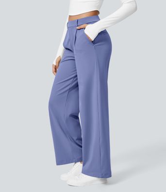 Halara Flex™ DayStretch High Waisted Pocket Straight Leg Work Pants