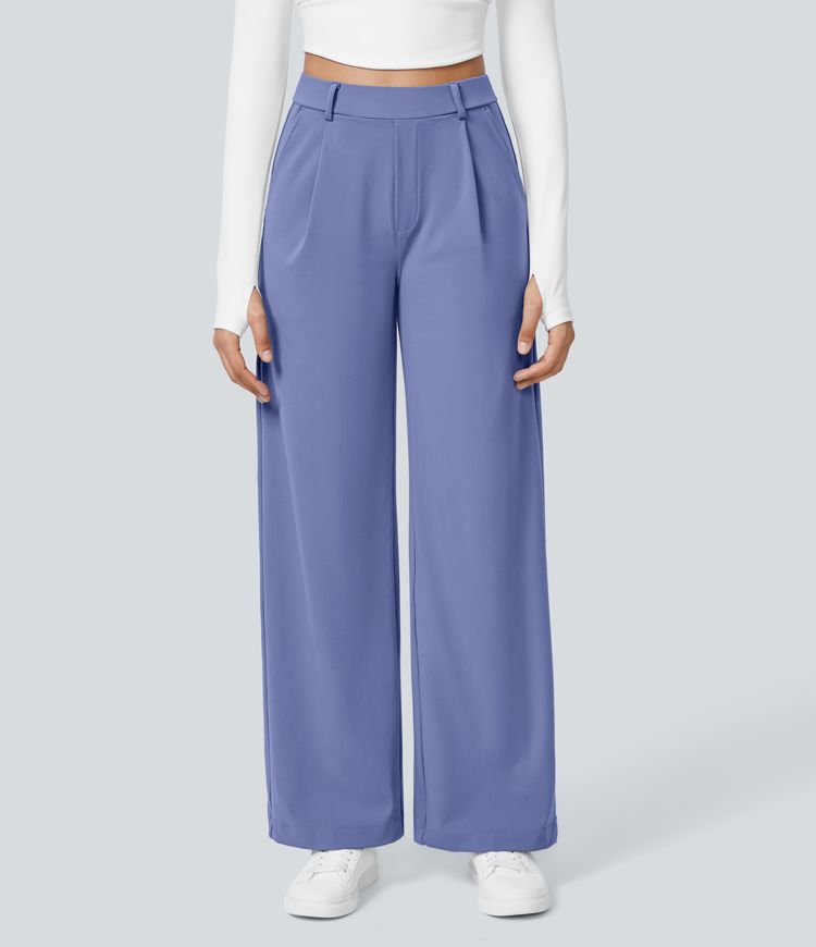 Halara Flex™ DayStretch High Waisted Pocket Straight Leg Work Pants