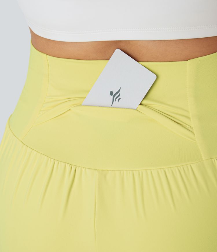 Short 12,5cm Yoga 2-en-1 Poches Arrière Haute Poches Latérales Cachées - Longueur Plus