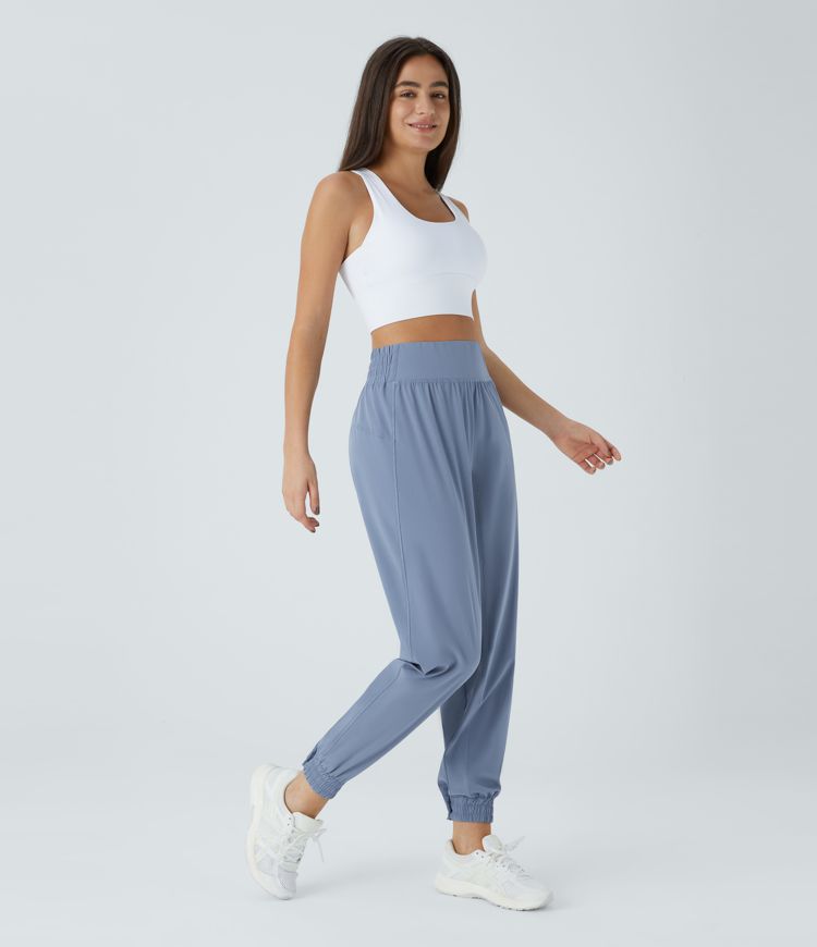 Joggers senderismo cintura elástica tiro alto