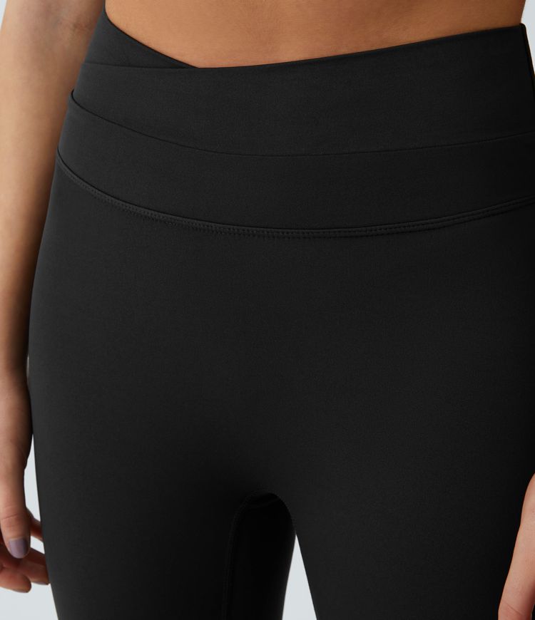 Softlyzero™ Crossover Color Block Leggings-UPF50+