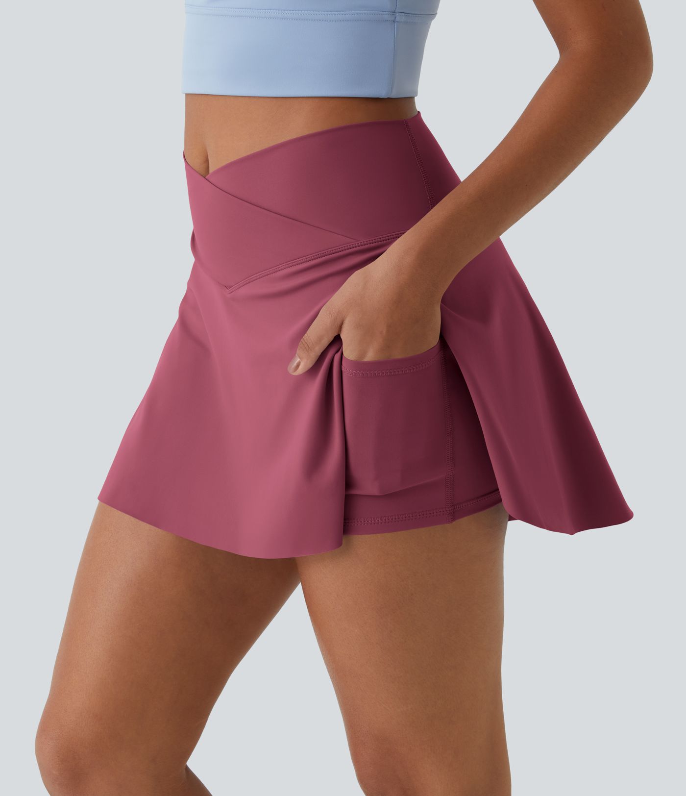 Minifalda tenis Softlyzero™ Airy Crossover 2 en 1 bolsillo lateral tacto fresco tacto suave diario Lucid-UPF 50+