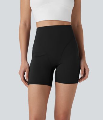 Shorts d'entraînement taille haute avec poches, 5''
