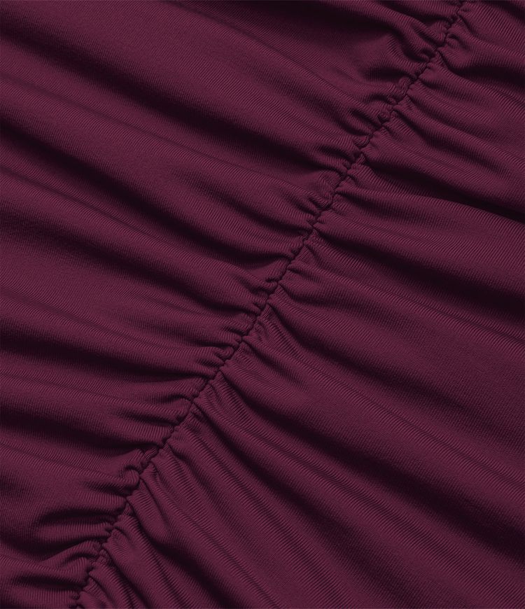 Deep V Neck Ruched Bodycon Mini Casual Dress