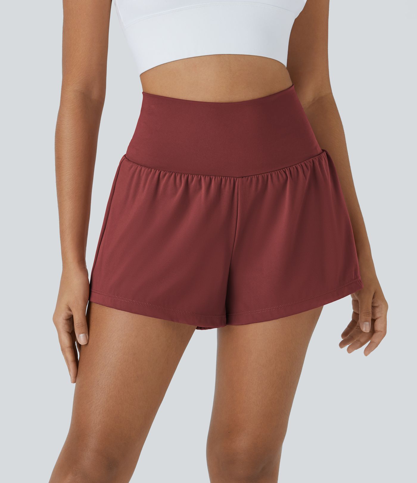 SoftlyZero™ Airy Super High Waisted Cool Touch Yoga Shorts with Pockets