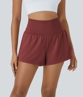 SoftlyZero™ Airy Super High Waisted Cool Touch Yoga Shorts with Pockets