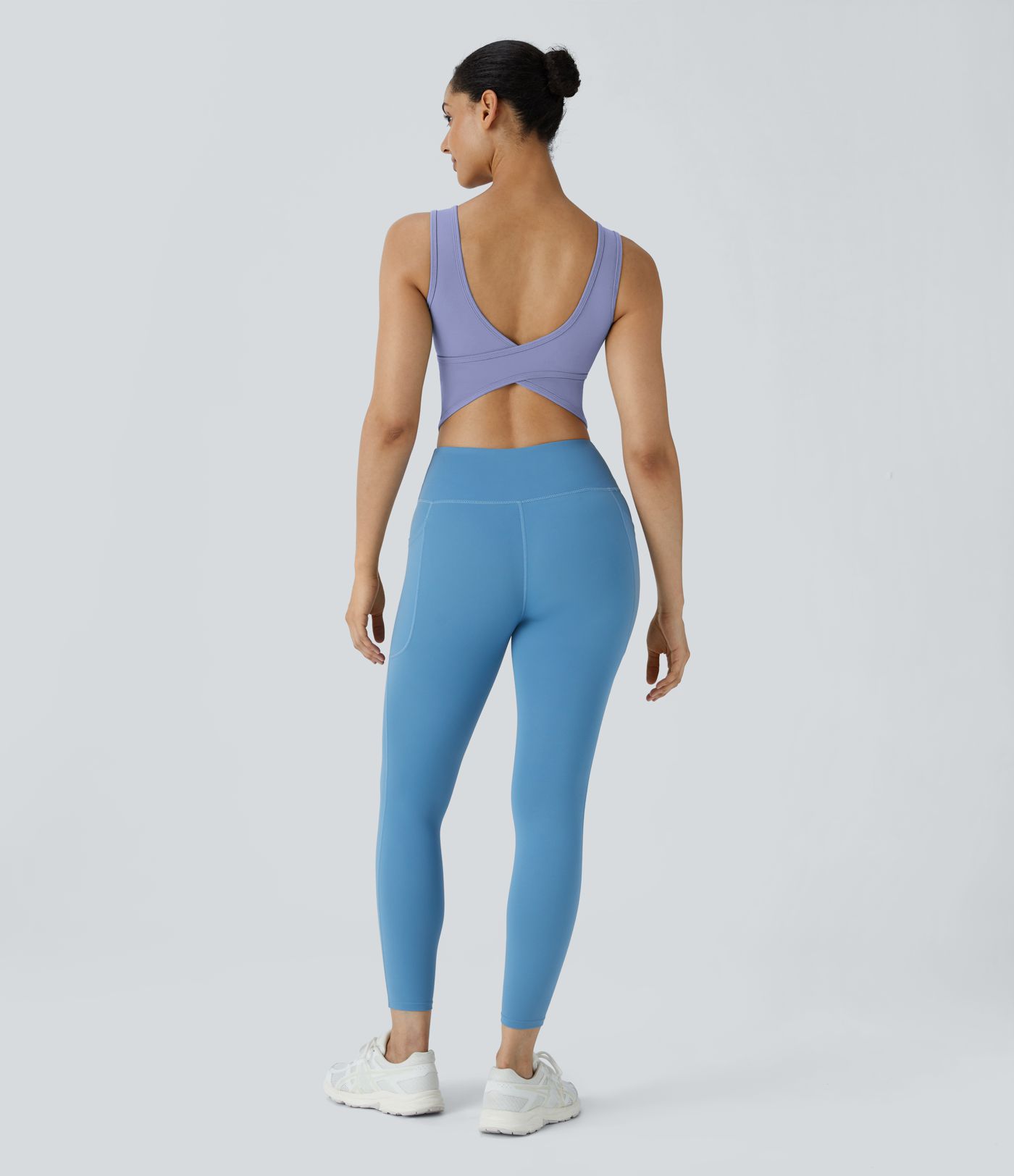 U Neck Crossover Barre Ballet Dance Tank Top A-C Cups