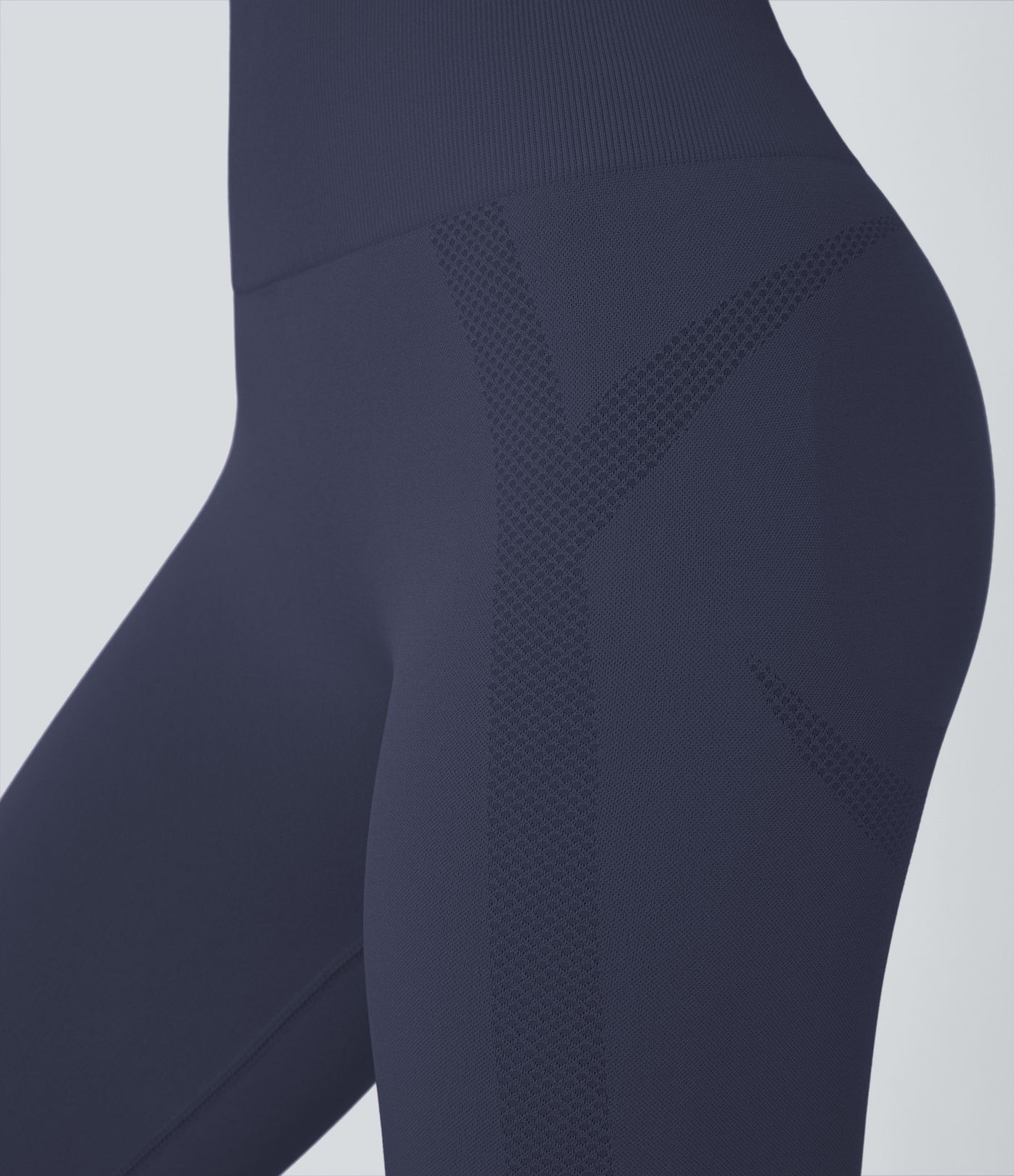 OneForm Seamless Flow High Waisted Ruched 7/8 Yoga Leggings