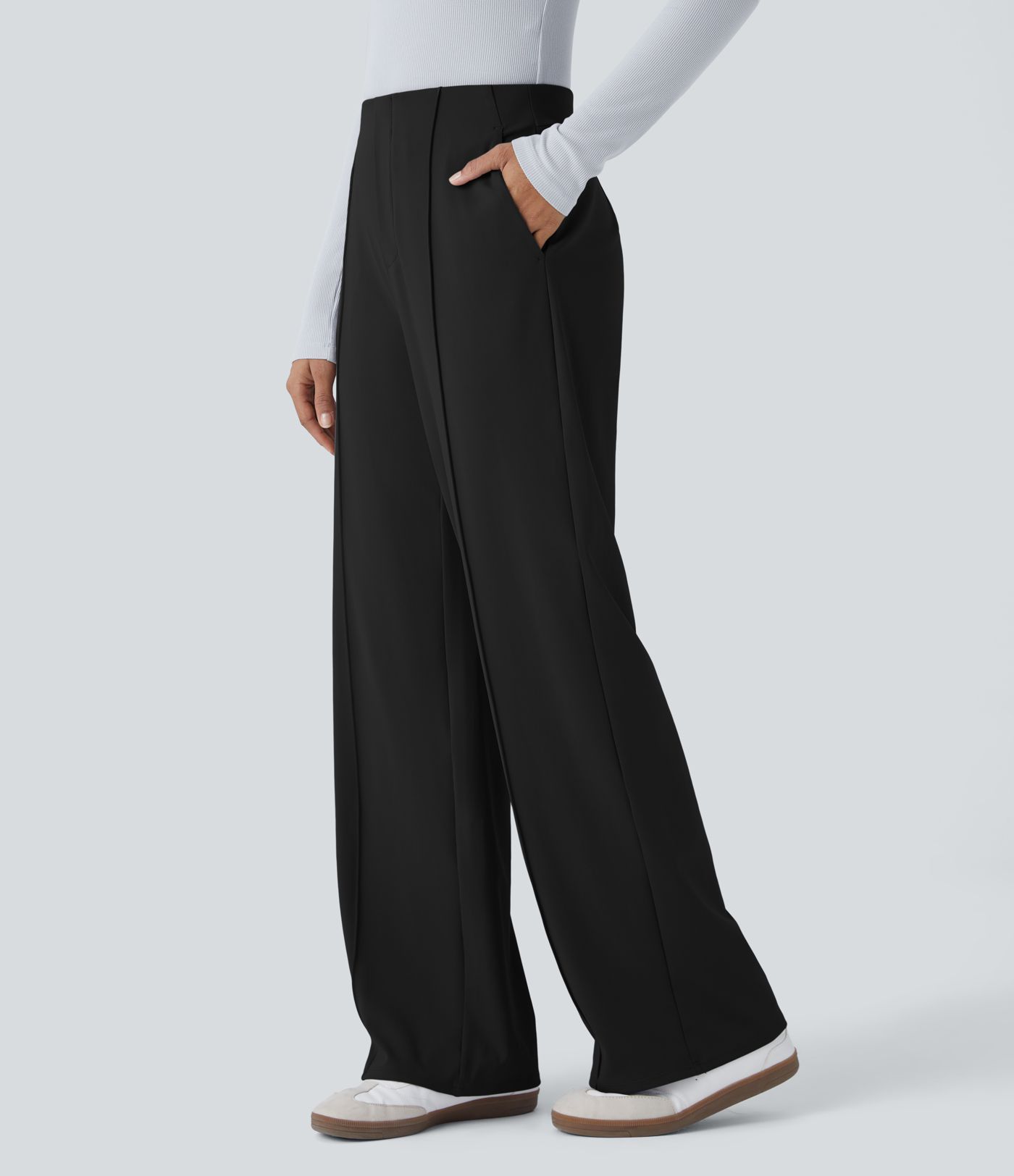 Halara Flex™ DayStretch Mid High Waisted Pocket Work Pants