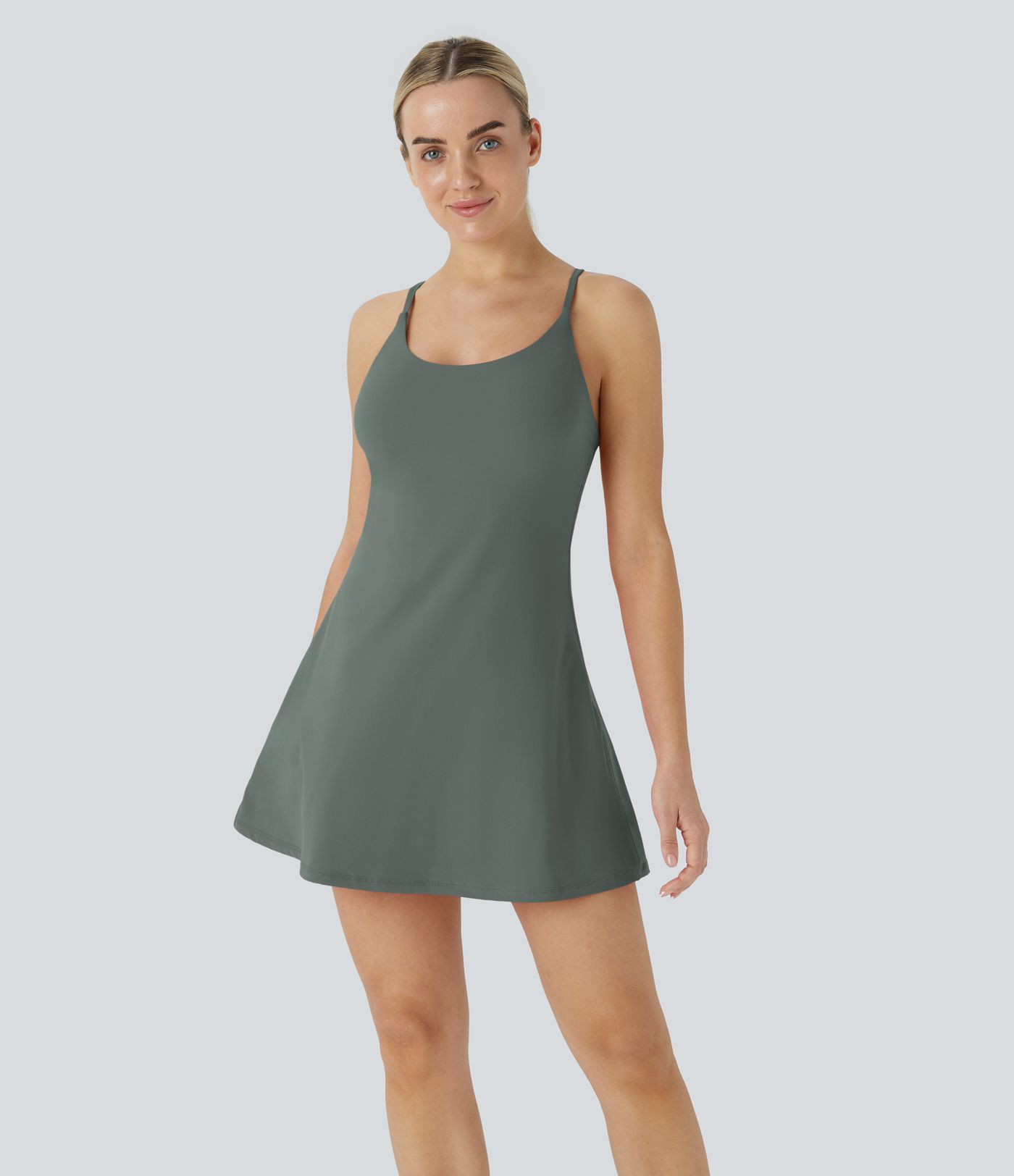 SoftlyZero™ Plush Backless Active Dress A-C Cups