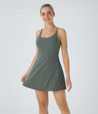 SoftlyZero™ Plush Backless Active Dress A-C Cups