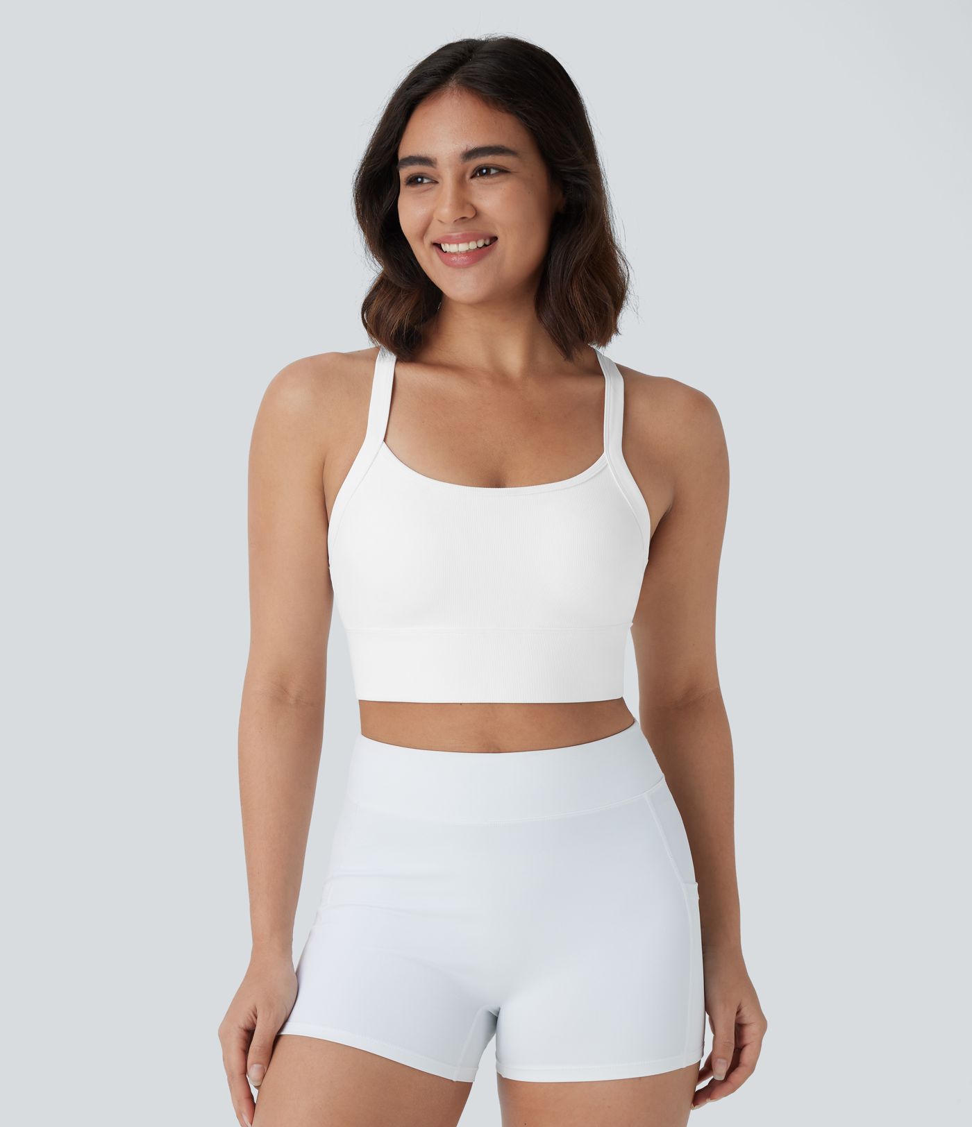 Patitoff™ Flow Pet Hair Resistant Cropped Yoga Tank Top