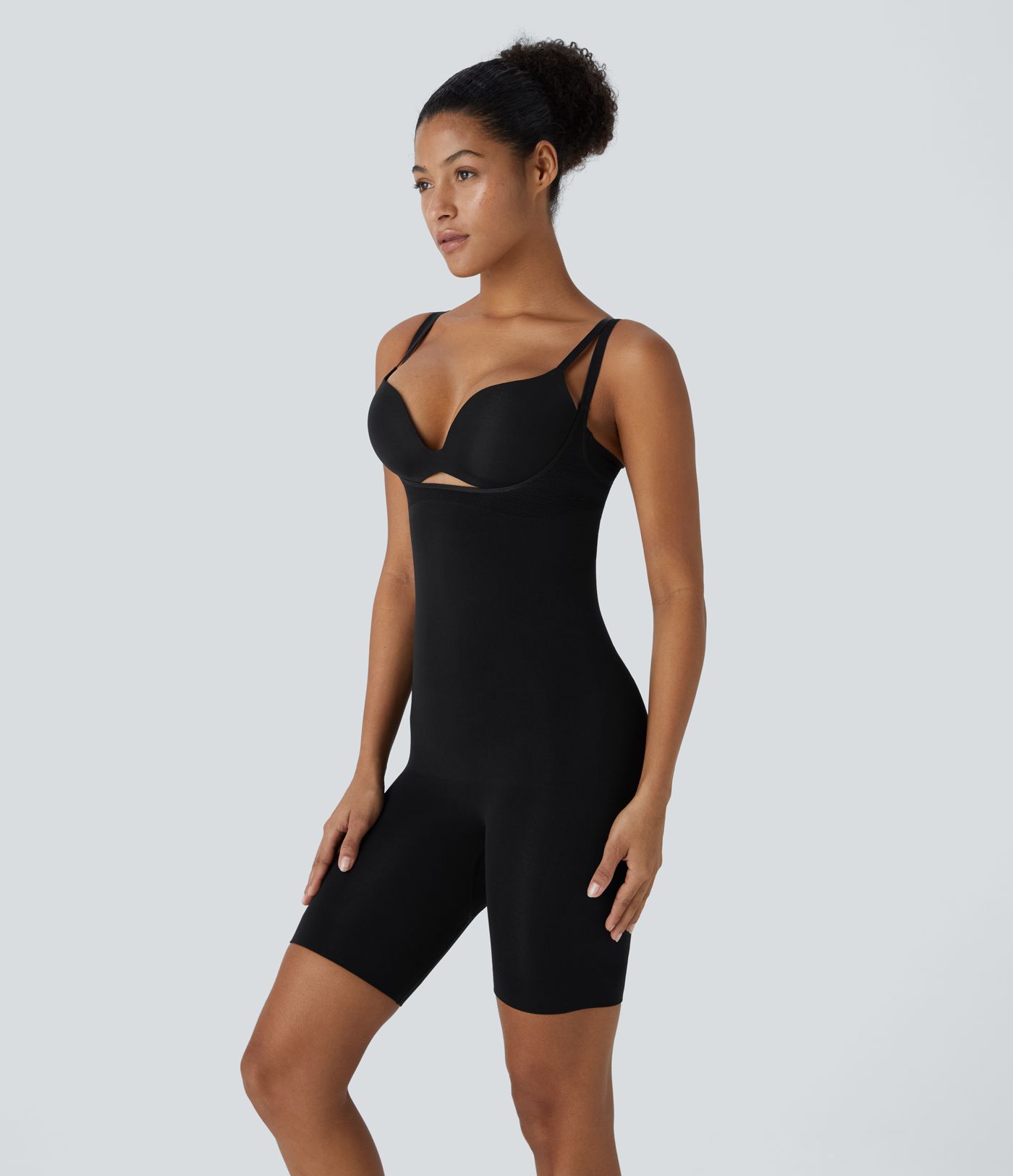 Body Modelador Sem Emenda Controle de Barriga Levantamento de Bumbum Escultura Loungewear