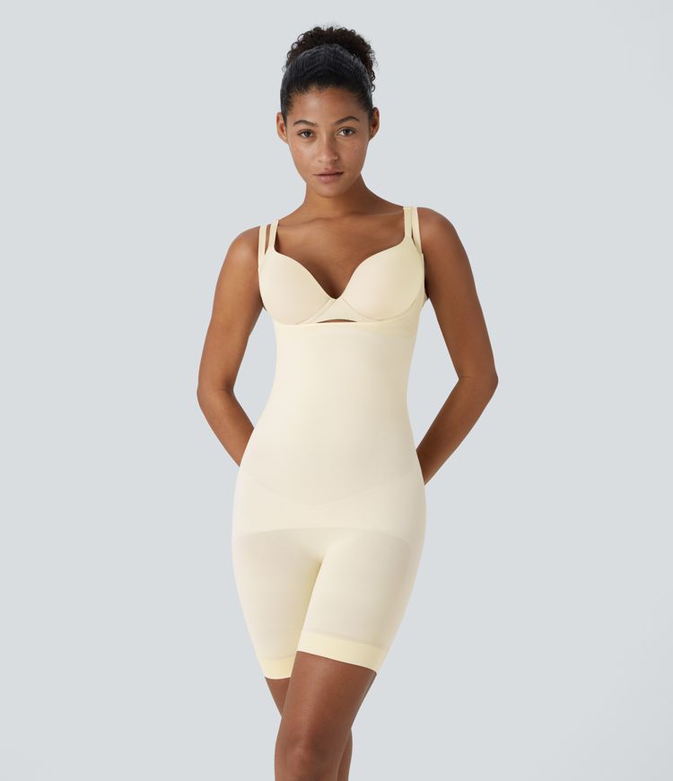 Seamless Flow Adjustable Strap Tummy Control Butt Lifting Lounge Sculpting Shapewear Bodysuit