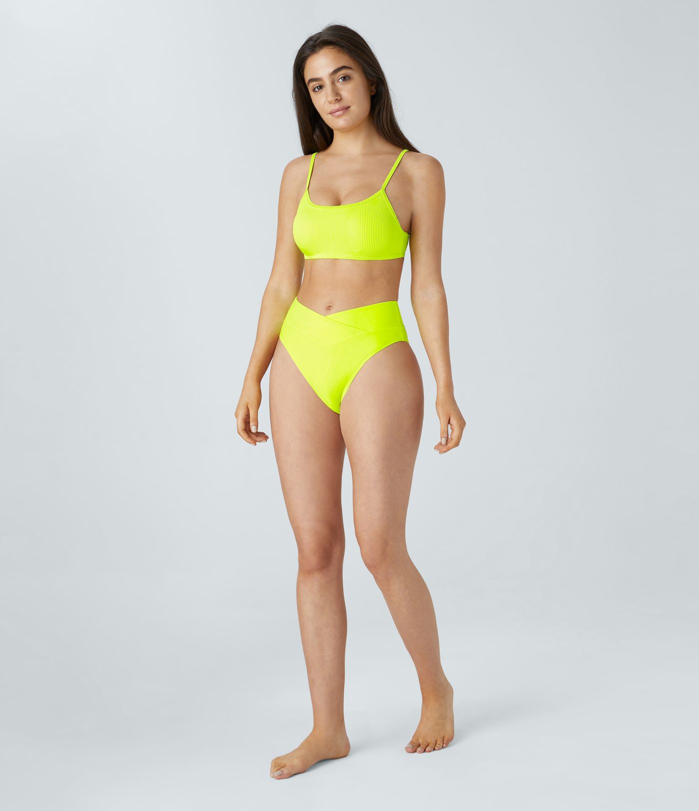 Ribbed Bikini Top Swimsuit