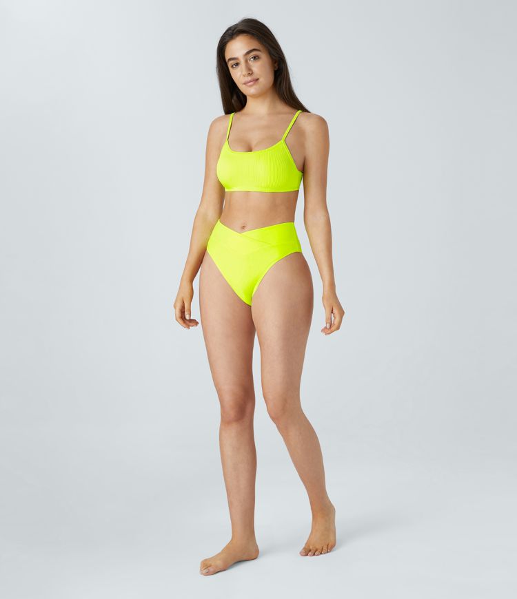 Ribbed Bikini Top Swimsuit