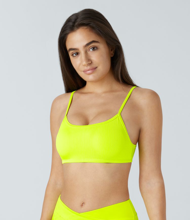 Ribbed Bikini Top Swimsuit