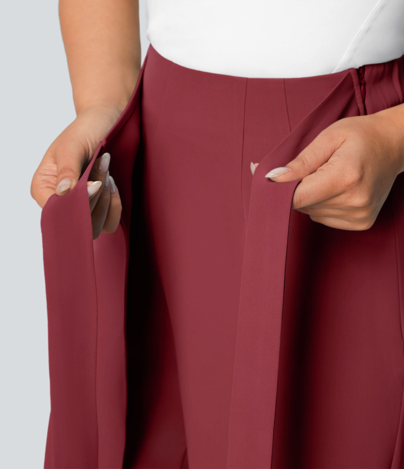 Halara Flex™ High Waisted Tie Side Wide Leg Work Pants