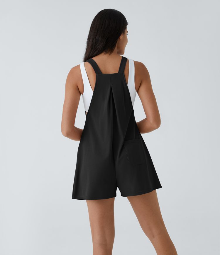 포켓 와플 캐주얼 오버올