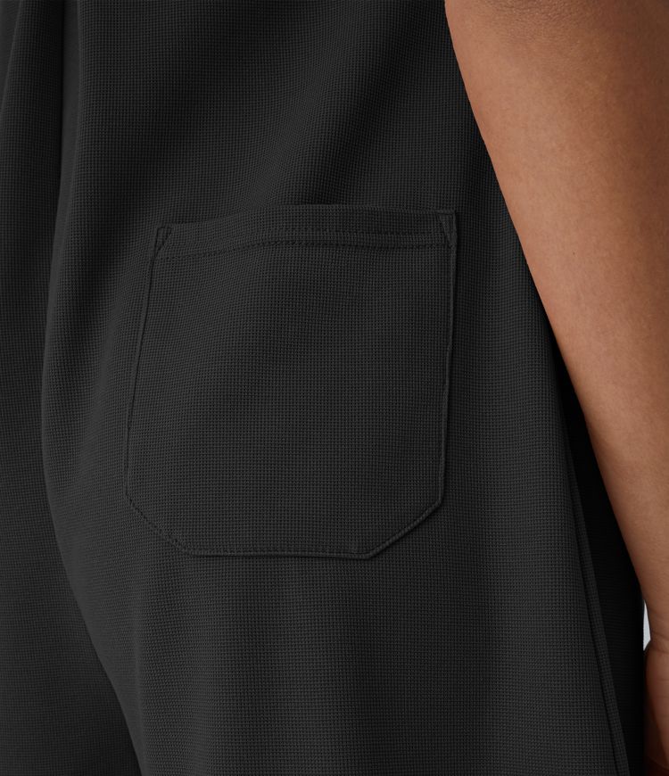 포켓 와플 캐주얼 오버올