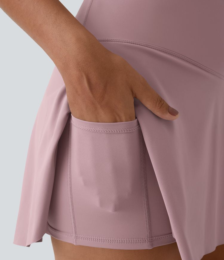 Everyday Softlyzero™ Airy Crossover 2-in-1-Mini-Tennisrock mit Seitentaschen-Lucid