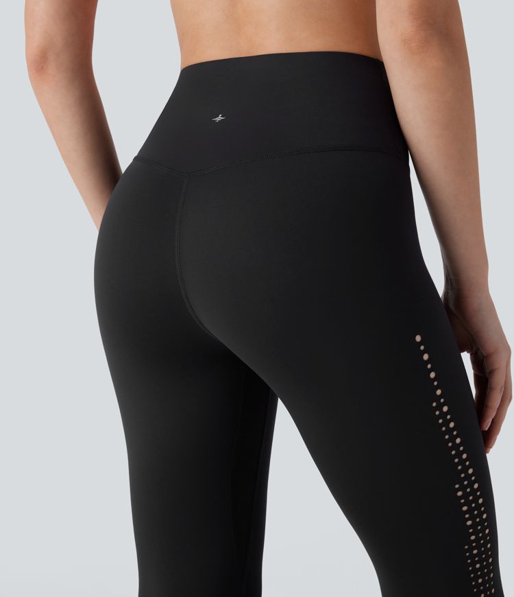 SpeedWave™ High Waisted Tummy Control Perforated Quick Dry Workout Leggings