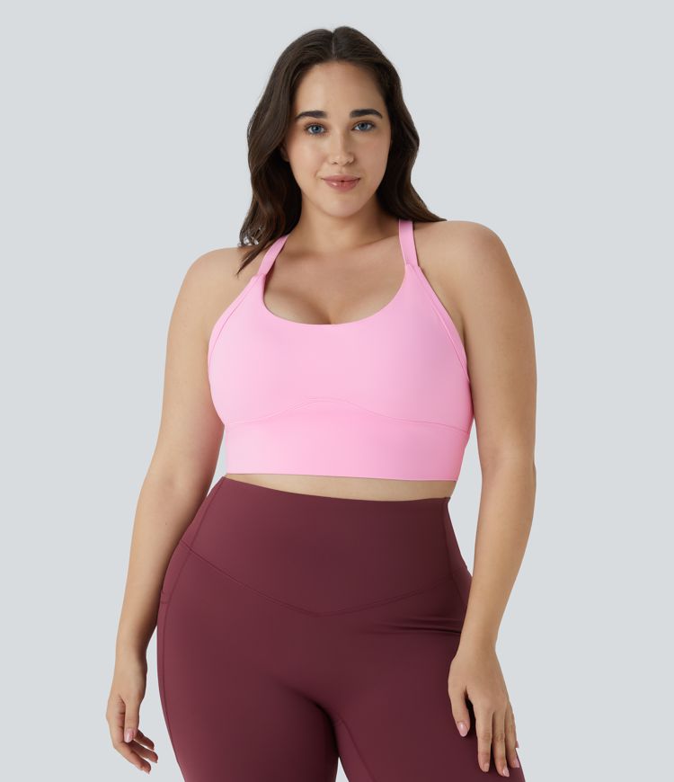 SoftlyZero™ Plush Cut Out Cropped Yoga Plus Size Tank Top