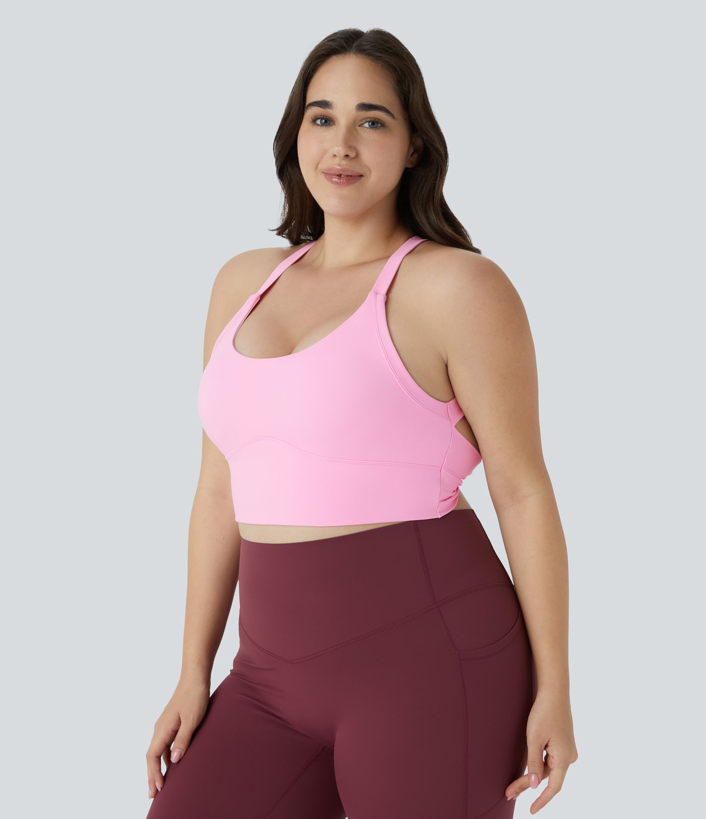 Softlyzero™ Plush Backless Cut Out Twisted Cropped Yoga Plus Size Tank Vest Top