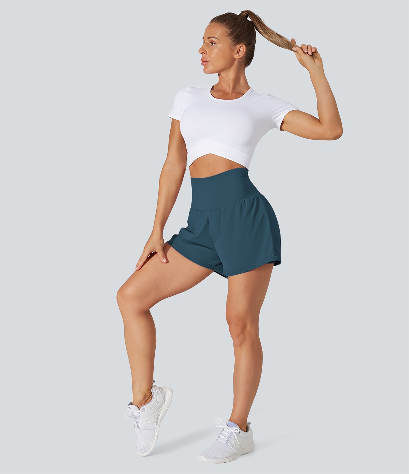 SoftlyZero™ Airy Super High Waisted  Yoga Shorts with Pockets