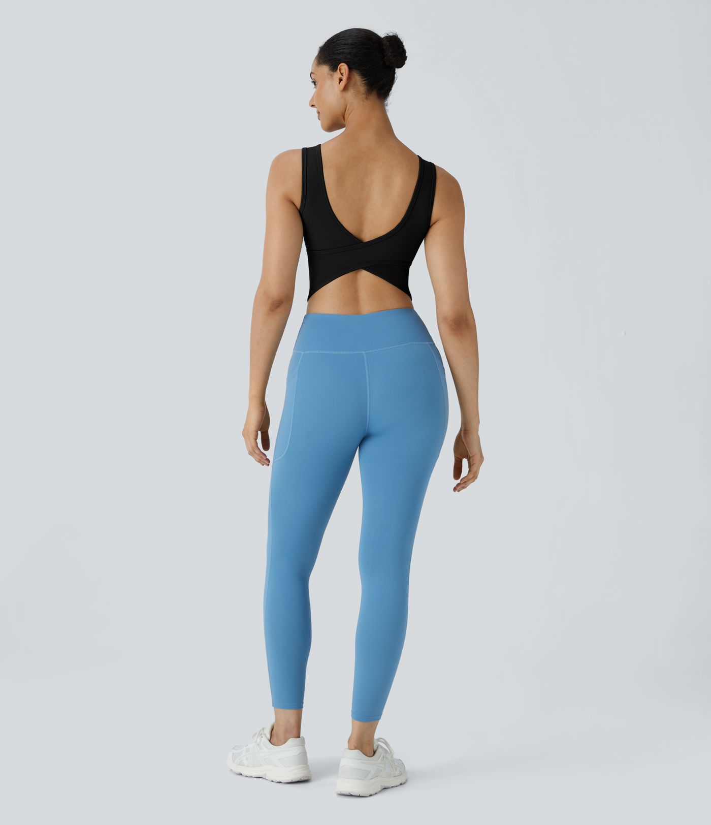 U Neck Crossover Barre Ballet Dance Tank Top A-C Cups