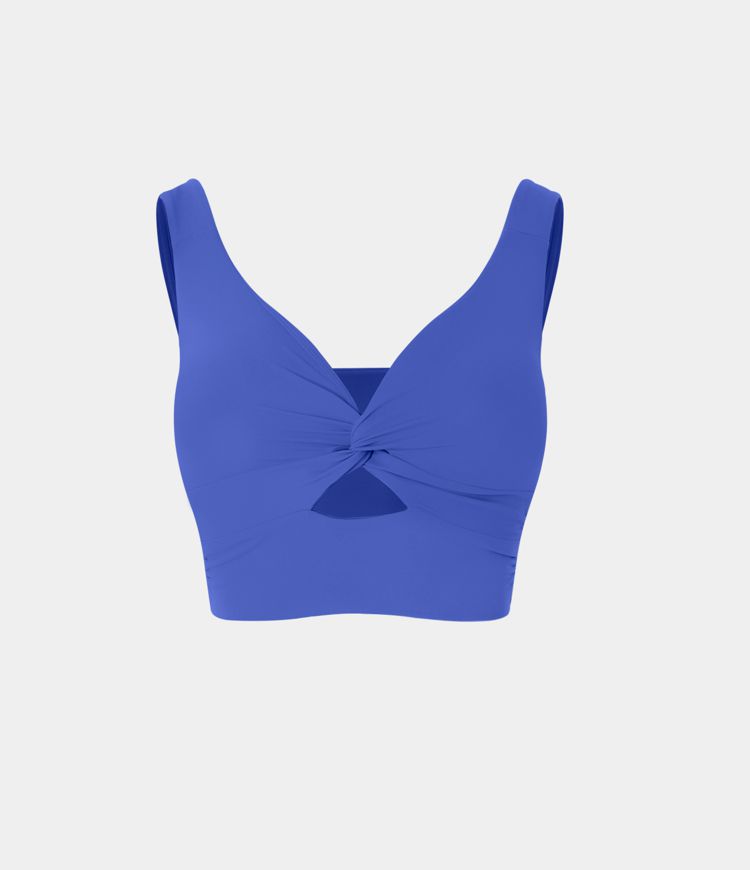 SoftlyZero™ Airy Low Support Cut Out Cool Touch Yoga Sports Bra-UPF50+ A-D Cups