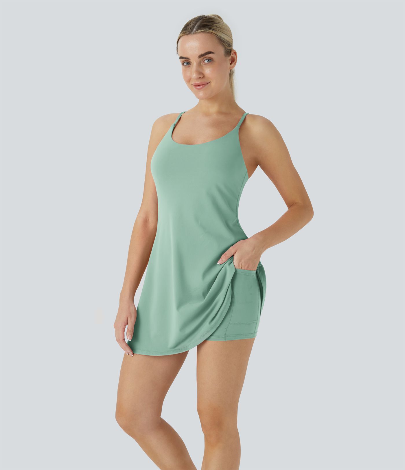 SoftlyZero™ Plush Backless Active Dress