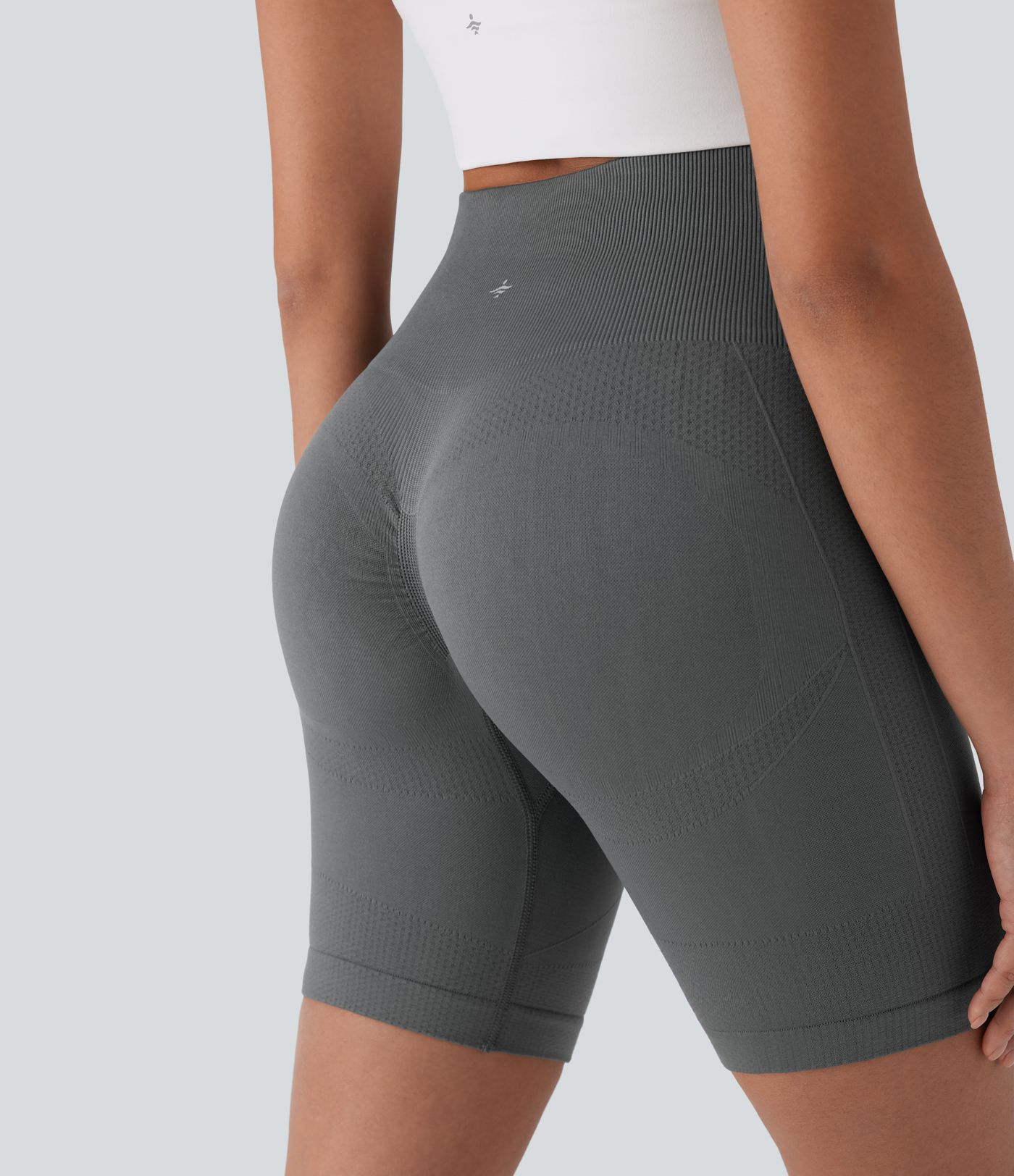 OneForm Seamless Flow High Waisted Tummy Control Butt Lifting Yoga Biker Shorts 7''