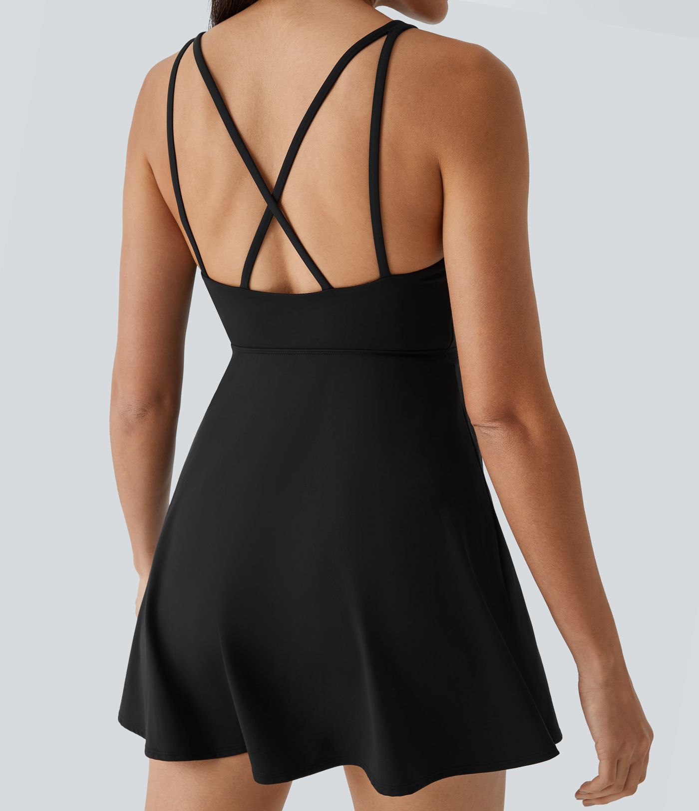 Vestido de ballet de felpa Softlyzero™ Plush de 2 piezas con bolsillos y espalda descubierta