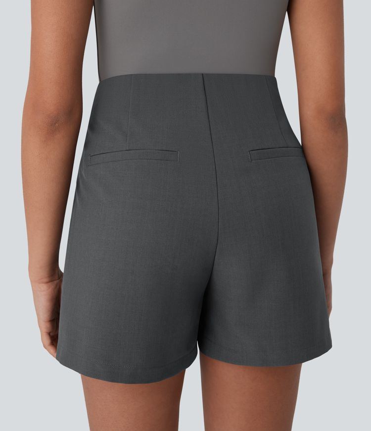 High Waisted Work Skort