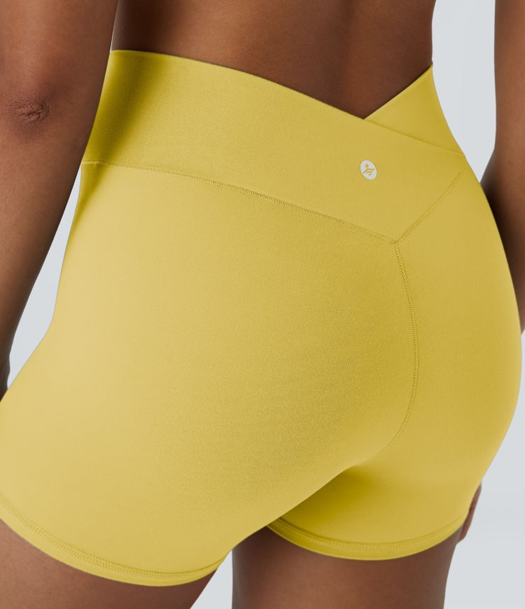 Softlyzero™ Short 7,5cm Biker Taille Haute Croisé Uni