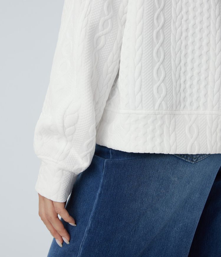 카라 하프 지퍼 긴팔 캐주얼 니트 스웨트셔츠