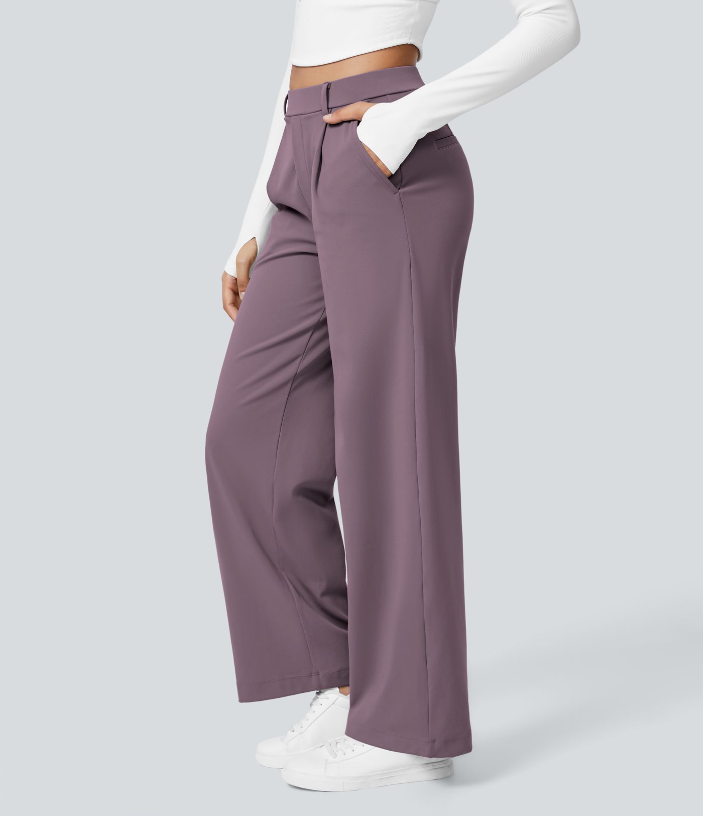 Halara Flex™ DayStretch High Waisted Pocket Straight Leg Work Pants